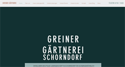 Desktop Screenshot of greiner-gaertnerei.de